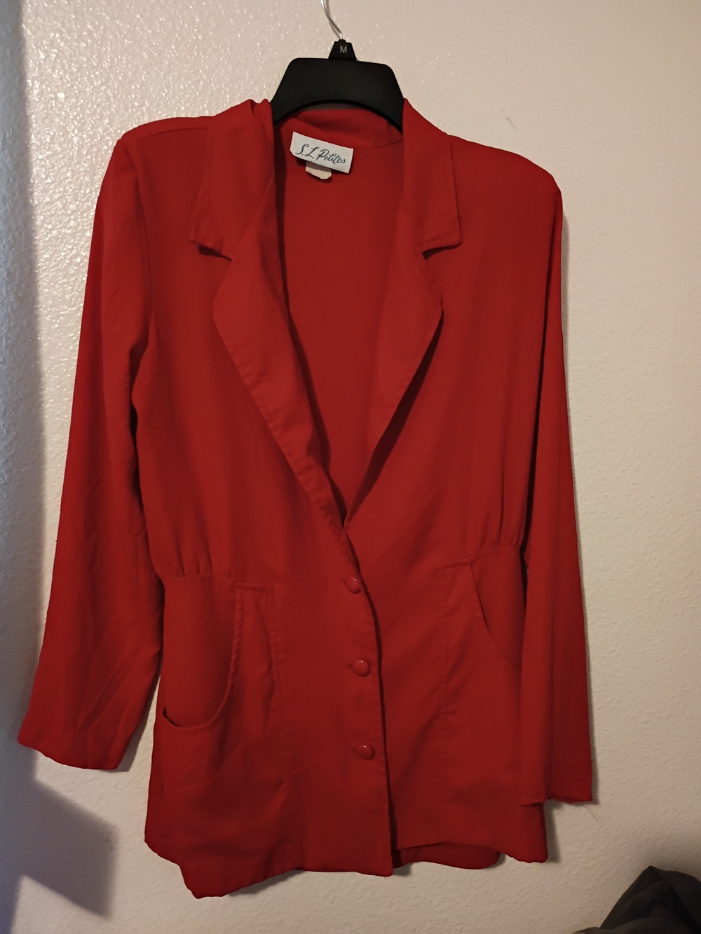 Red Lightweight Womens Blazer Jacket